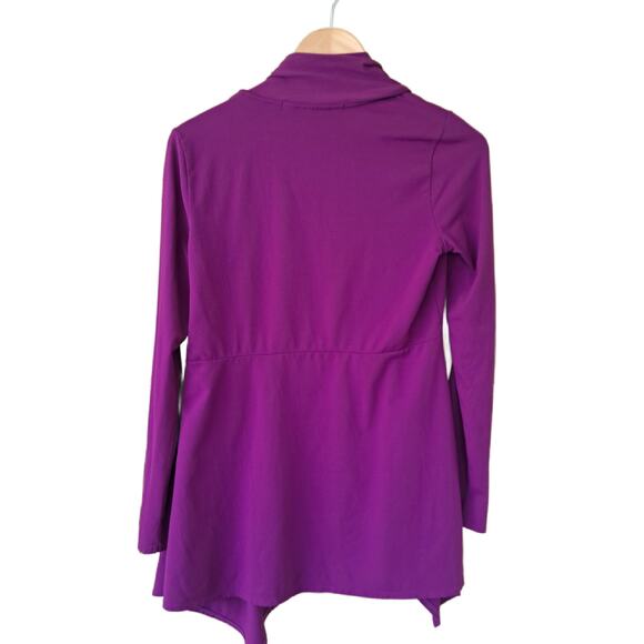 Athleta Agara Wrap Cardigan Jacket Purple Causal Athleisure - Picture 9 of 9